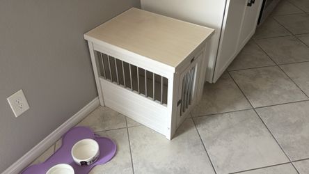 End table pet crate
