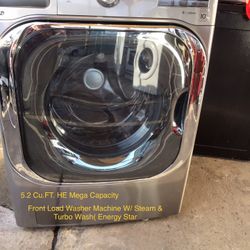 LG 5.2 Cu.Ft. Mega Capacity Front Load Washer 