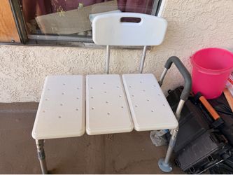 Bath Transfer Bench with Backrest – Adjustable Shower/Tub Safety Seat