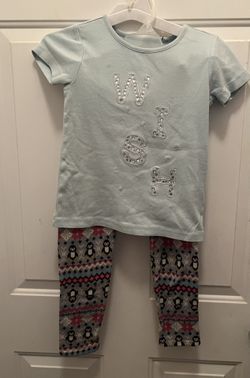Holiday Shirt Gymboree And Leggings Size 7