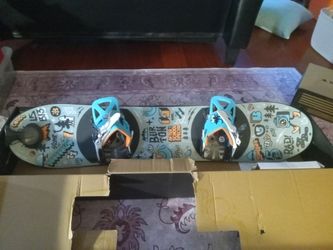 100cm Youth Burton After School Special Kids Snowboard With Bindings And Riglet Wheel