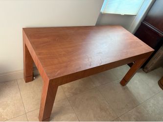 Solid wood table 60”x30”x32”
