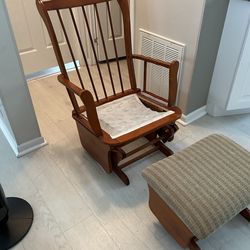 Rocking chair and footstool