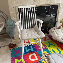 White Wood Dining Chair