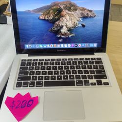 MacBook Pro Mid 2012 13" Intel Core i5 @ 2.5GHz, 8 GB Ram, 256 GB SSD, macos Catalina, $90 worth Microsoft Office Package. Comes with Charger.