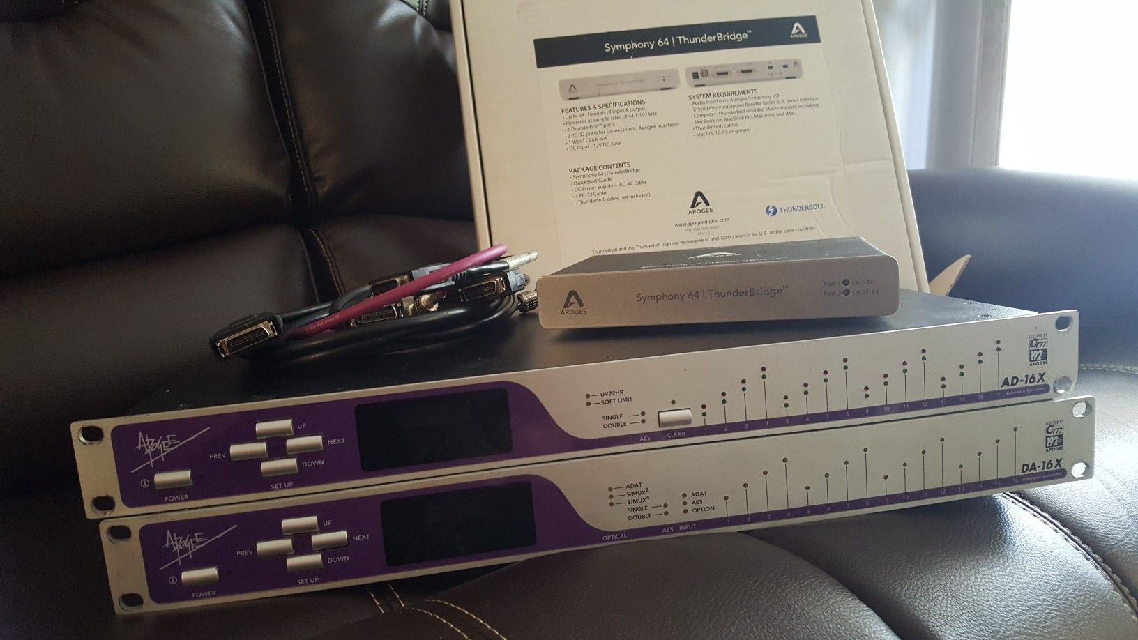 Apogee ad-16x Apogee DA-16x/Symphony 64 thunder bridge