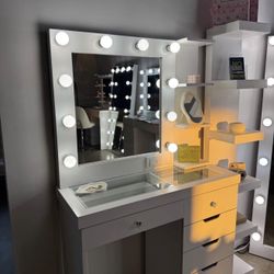 Vanity Table w/ Lights — Ready for Delivery (Limited Stock)