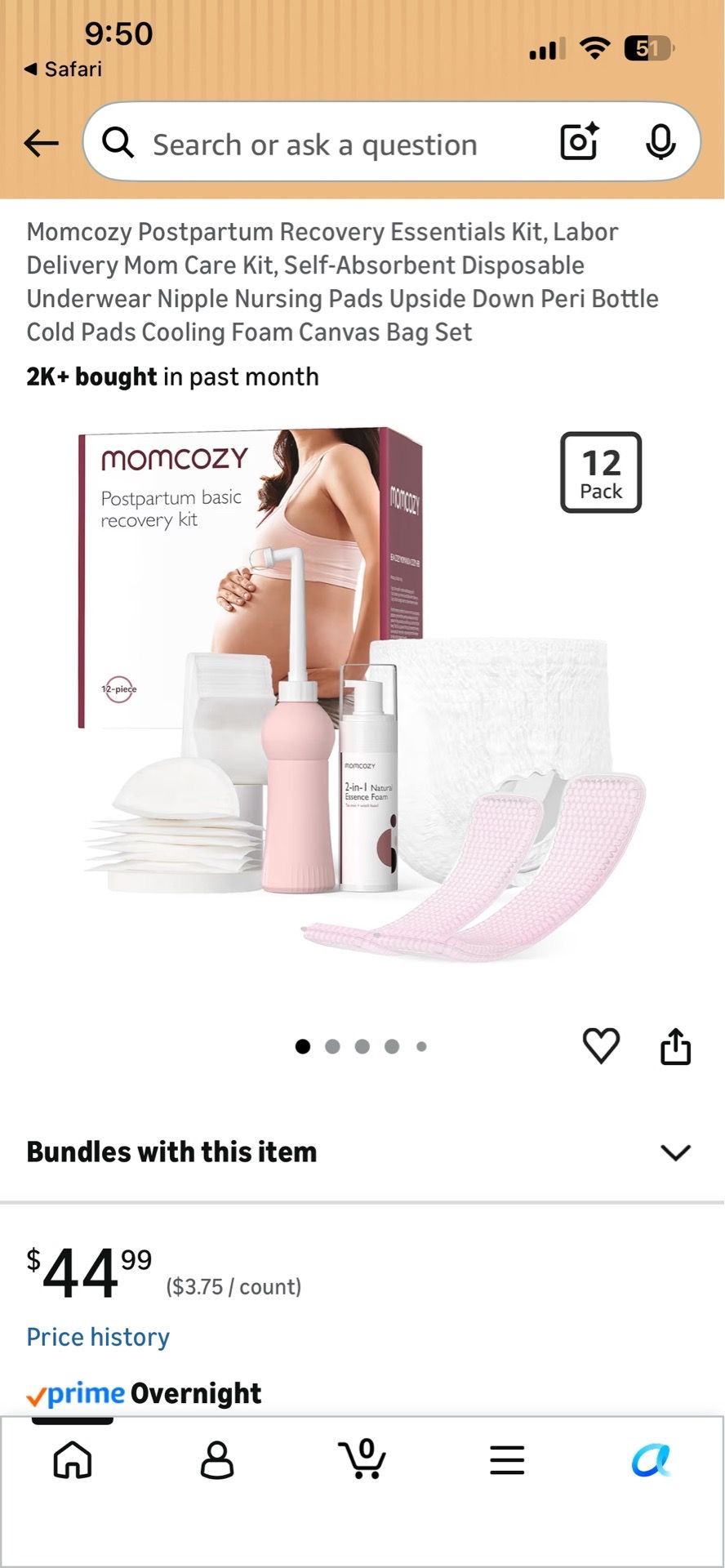 Momcozy postpartum recovery kit
