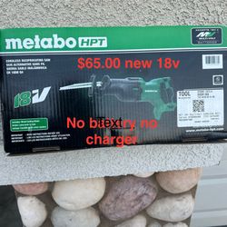 Reciprocate Saw New $65.00 18v