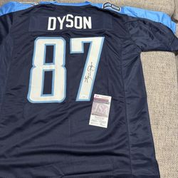 Kevin Dyson Autographed/Signed Custom Jersey - JSA Coa - Tennessee Titans