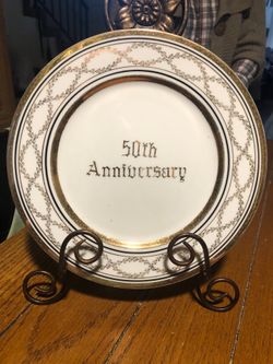 Vintage 50th Anniversary Plate