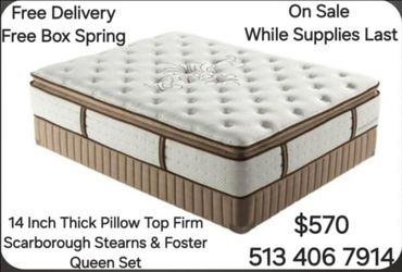 Stearns & Foster Scarborough Queen Mattress Set