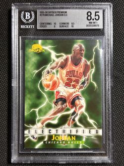 1995-96 Skybox Premium Electrified #278 Michael Jordan BGS 8.5 NM-MINT+ BULLS