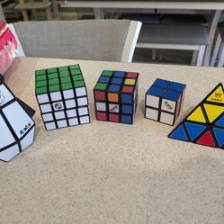 Lot Of 5 Rubik's Cube 