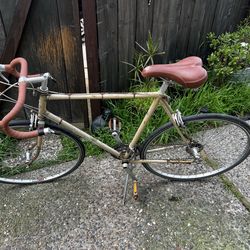 Vintage steel Japanese road bike