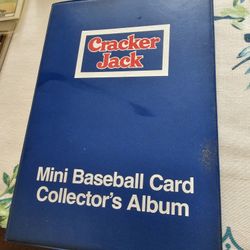 Mini Post Cracker Jack Baseball Cards Album With Cards