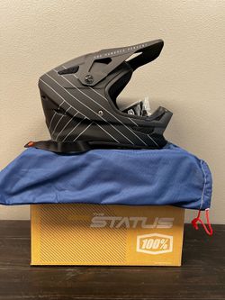 100% Status Helmet - Black - 2Xl 80010-00006 Open Box