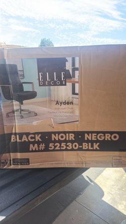 Elle Decor Ayden Manager Chair Black