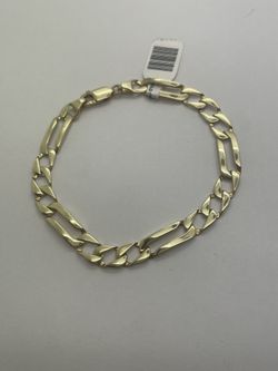 GOLD BRACELET 14KT YG, 7” LENGHT, 11.3 GRAMS, 6.6mm 