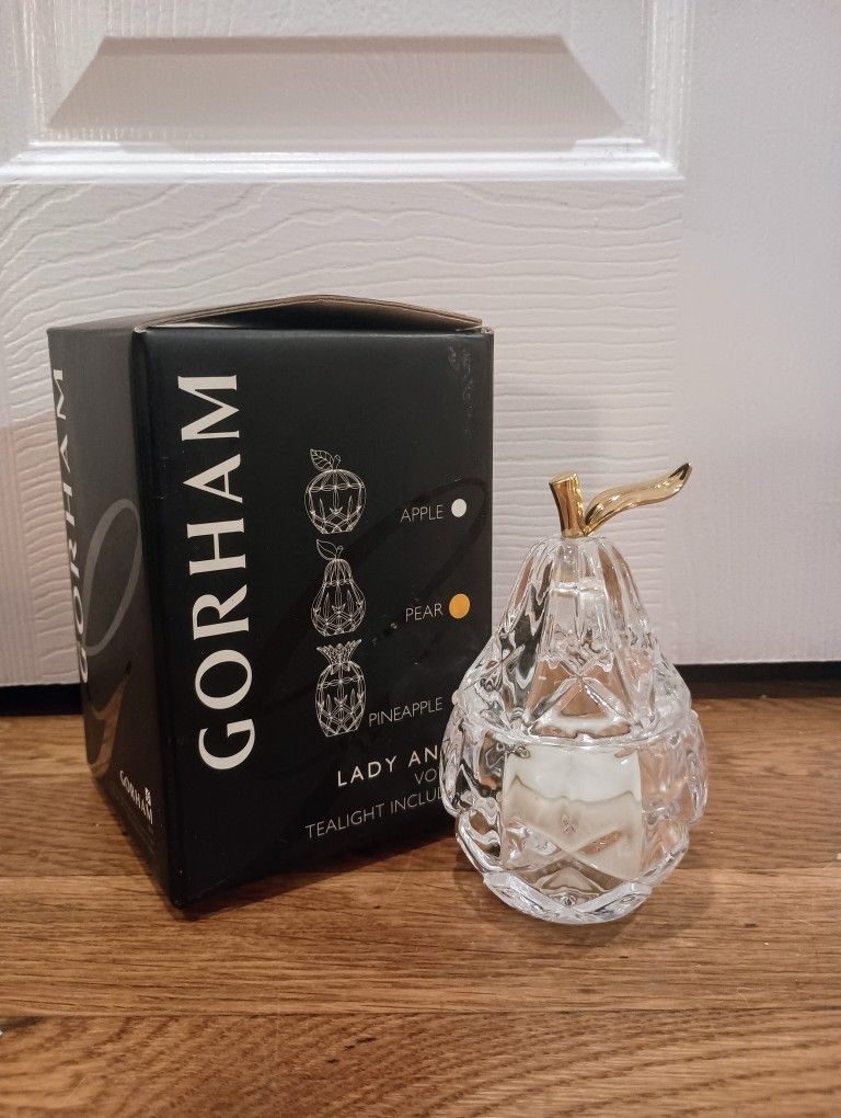 Crystal Pear-Shaped Votive