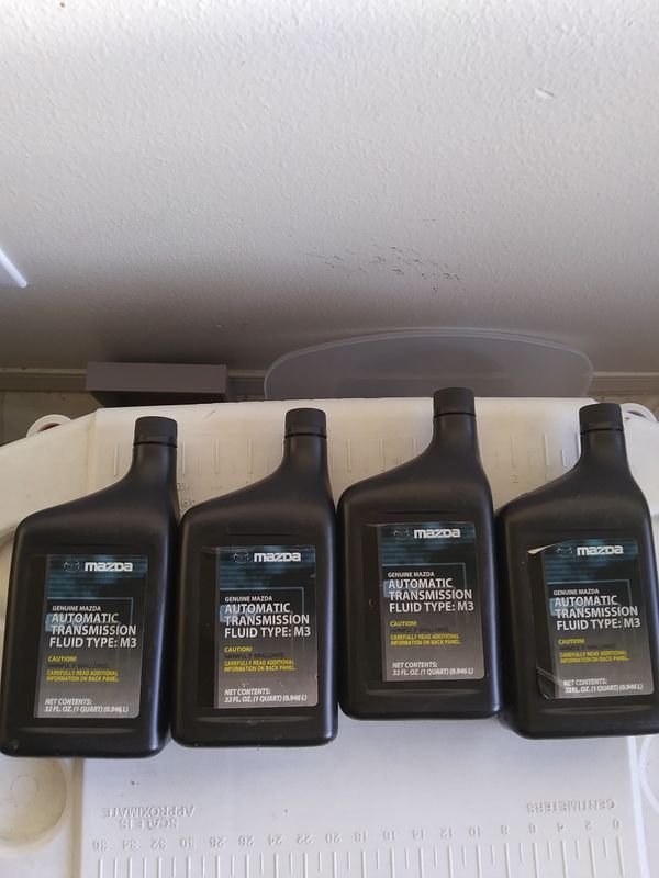 Mazda automatic transmission fluid type M3. From the dealership