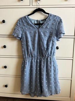 Baby blue romper