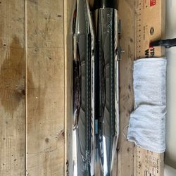 RCX DUAL EXHAUST Slip Ons Harley Davidson