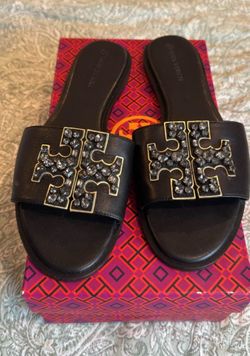 Tory Burch Everly embellished slides