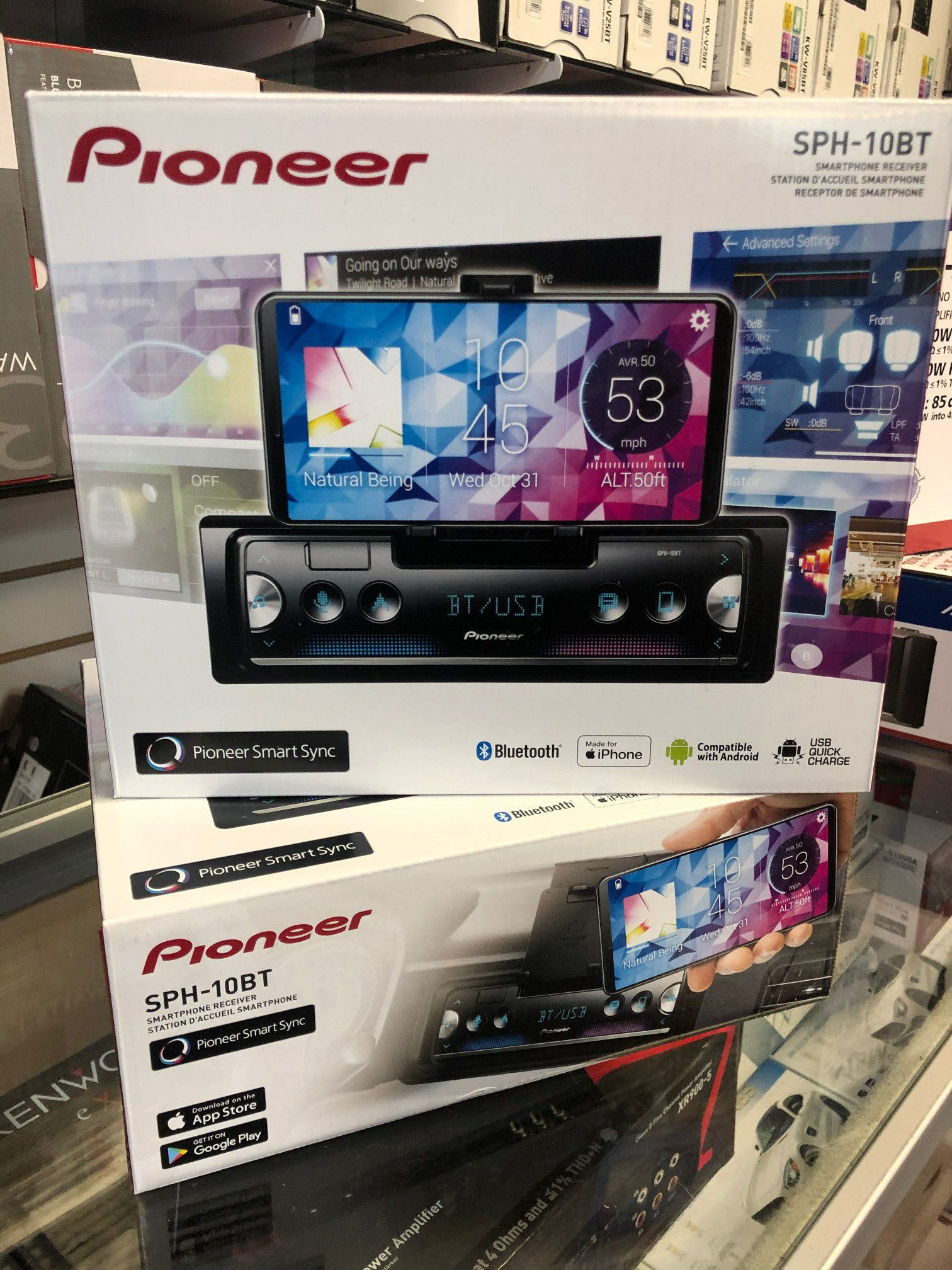 Pioneer sph-10bt in-dash stereo smartphone receiver for both Android or Apple on sale today for only 139