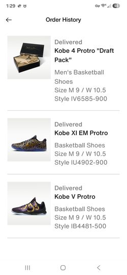 3 Different pairs of Kobe Protro!! All size 9m, see picture