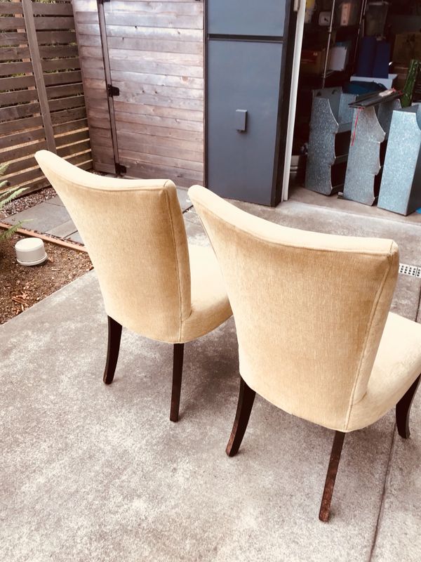Dania Golden Fabric Dining Chairs For In Seattle Wa Offerup