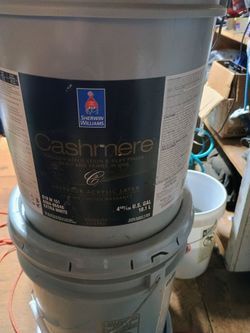 SHERWIN WILLIAMS CASHMERE ACRYLIC LATEX INTERIOR MEDIUM LUSTRE PAINT/ WHITE