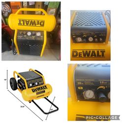 DEWALT Air Compressor, 225-PSI Max, Hand Carry with Wheels, 4-1/2 Gallon