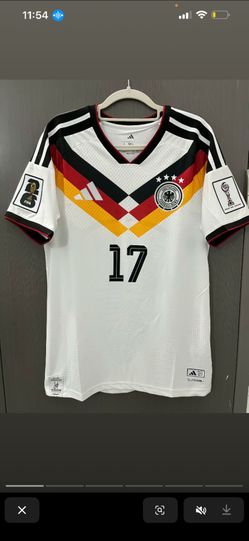 Wholesale price of top-quality details on the German national team jersey for the World Cup