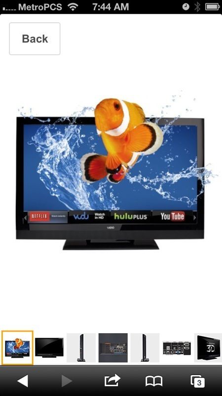 VIZIO E-Series 42” Theater 3D™ LCD HDTV model# E3D420VX.