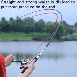 Sougayilang 2-Section Glass Fiber Spinning Rod for Casting Portable New