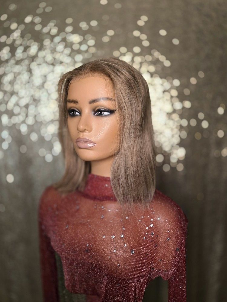 Unice 12" Blonde Human Hair Wig New HD Lace Front Glueless