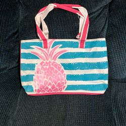 Beach Bag with Pineapple On Front