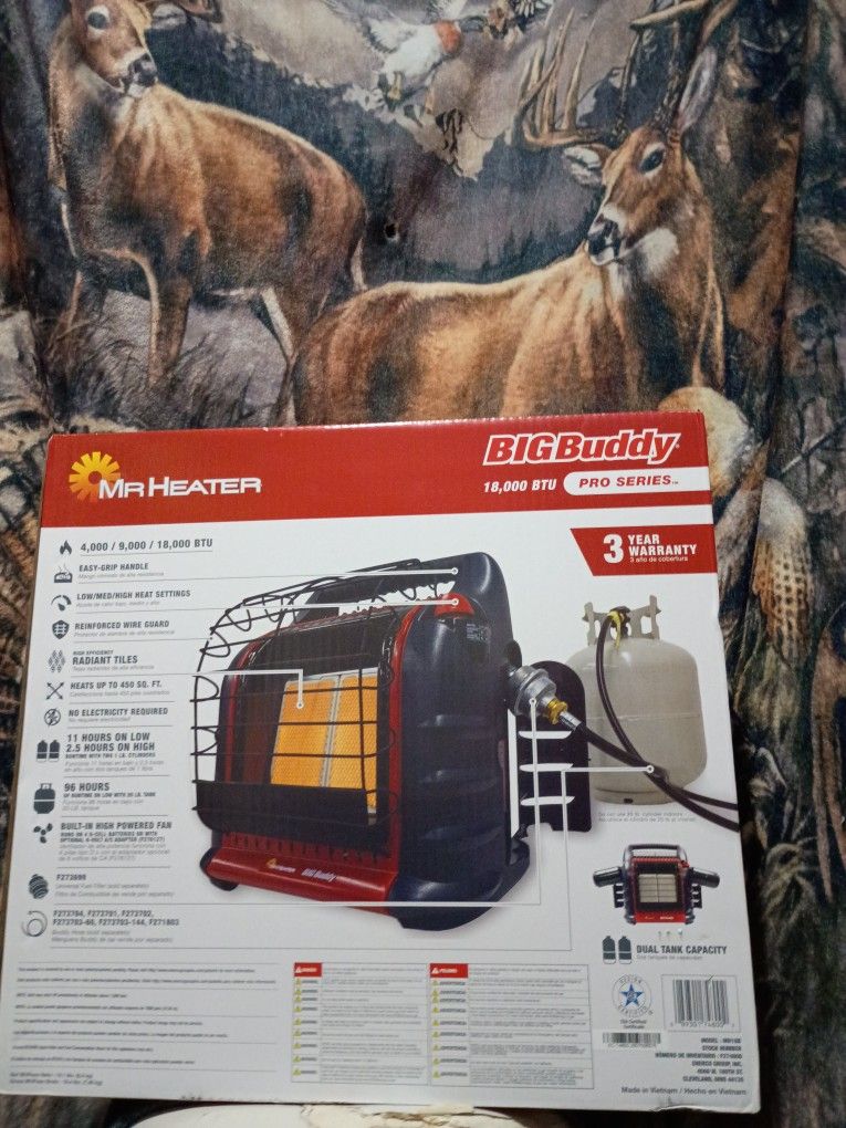 Brand New 18,000 BTU  Propane Heater. .