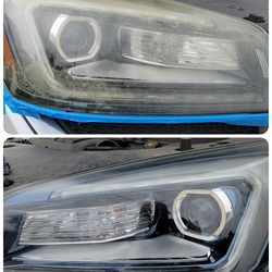 Headlight restoration headlight cleaning
