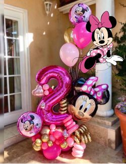 Balloons Bouquet Minnie