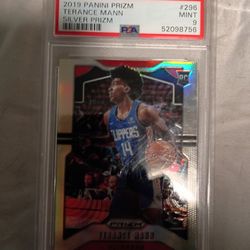 2019. Panini Prizm.   Graded  Card  Terance Mann #17 Of 40rn