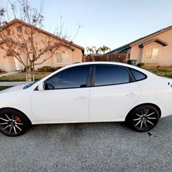 2007 Hyundai Elantra, White With Penut Butter Interior  