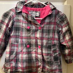 London Fog Collared Hooded Raincoat