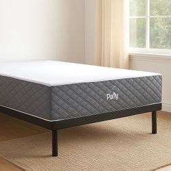 Queen Size Puffy Memory Foam Mattress – 12” Firm | Brand New, Factory Sealed in Plastic | Same Day Delivery Available 🚚