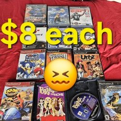 Sony PlayStation 2 Ps2 Games $8 Each 😖