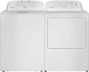 Hotpoint White Top Load Washer & Electric Dryer Laundry Pair