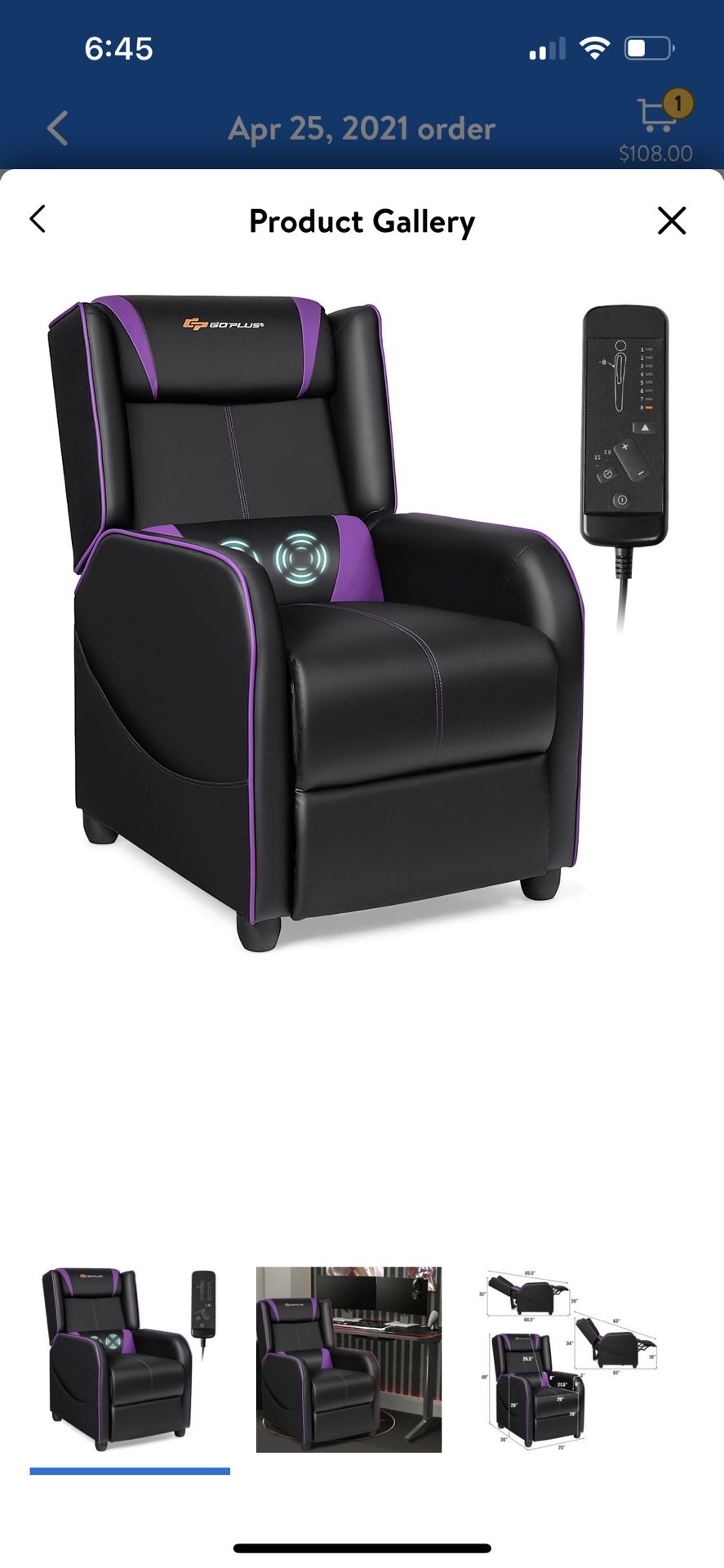 Massaging Gaming Chair