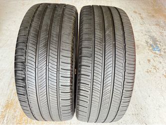 Two Tires 235/45/18 Michelin Primacy MXM4 with 70% Left EV Tesla Model 3 pair install