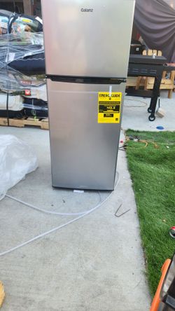 Galanz 4.6 cu ft Stainless Steel Mini Fridge with Freezer-compact, energy-efficient refrigerator ideal for dorms, offices, and small spaces.